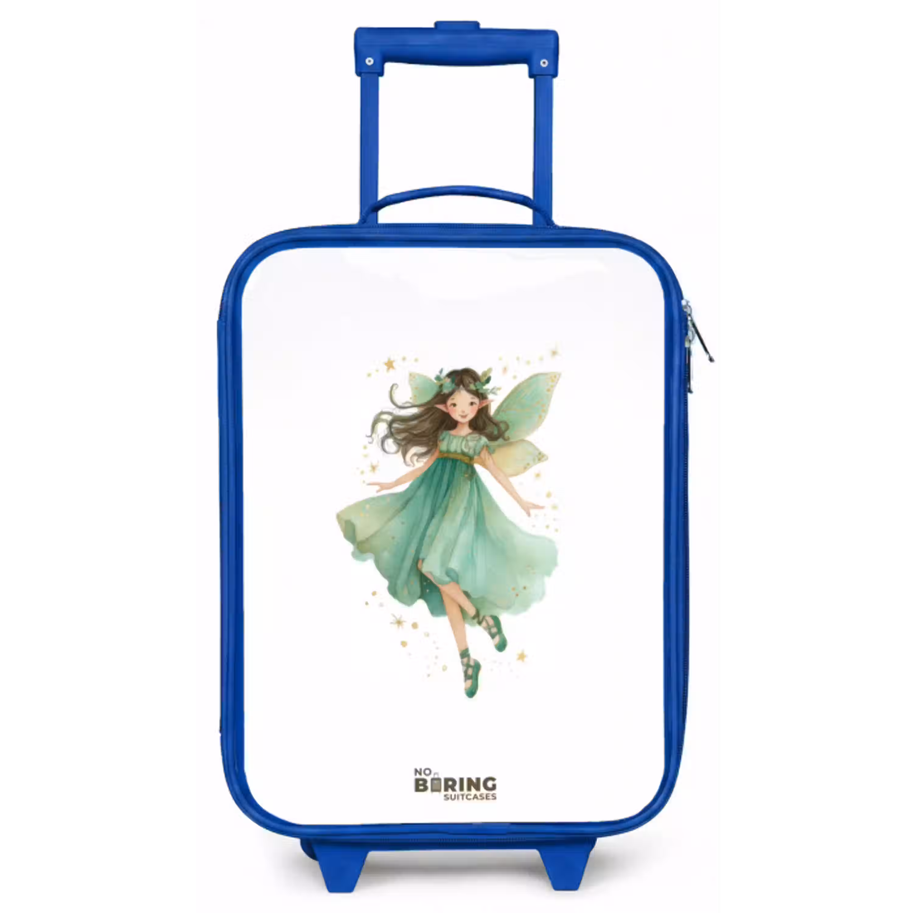 Zwevende groene elf Kinderkoffer - Blauw klein -zz3dotto