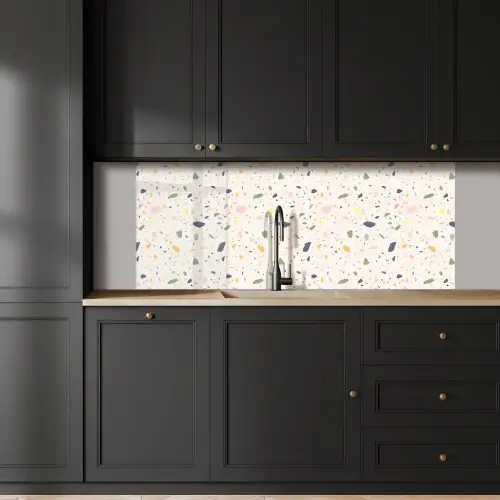 Terrazzo - Patroon - Kleurrijk  - Festival keuken achterwand 2 middel 871 -sfeer1
