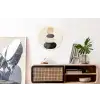 Japandi - Wabi sabi - Beige Wandcirkel aluminium klein -kantoor
