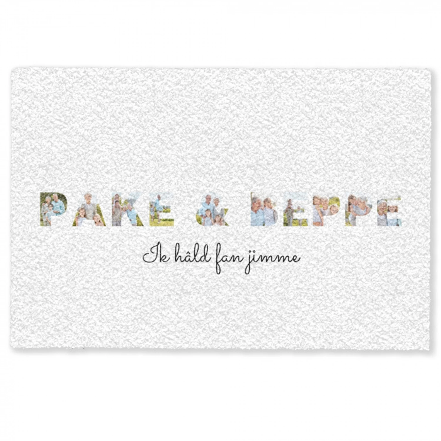Pake & Beppe - Lettercollage Deurmat klein -zkaufland3d