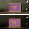 Manifest that shit - Paars - Glitter Light Box met kabel (Tafellamp) klein -sfeer3