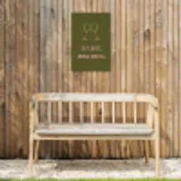 Roze - Groen - Wijn - Quote Tuinposter op houten frame 2 cm dik klein -sfeer4