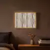 Golven - 3D - Crème Light Box met batterij (Wandlamp) middel 907 -sfeer4
