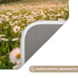 Madelief - Veld - Heuvels - Groen Badmat klein -USP_AntislipDE