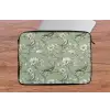 Klassiek - Botanisch - Groen laptophoes neopreen klein 279 -tafel