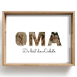 Oma - Buchstaben-Collage Dienblad Rechthoek middel -z3d_shopping