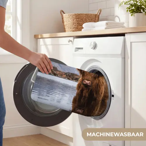 Schotse hooglander - Bruin - Water WCmat klein -USP_WasbaarNL