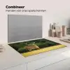 Hert - Gewei - Gras - Natuur - Dieren - Groen Inductie beschermer vinyl 3mm groot -wsfeer7_website