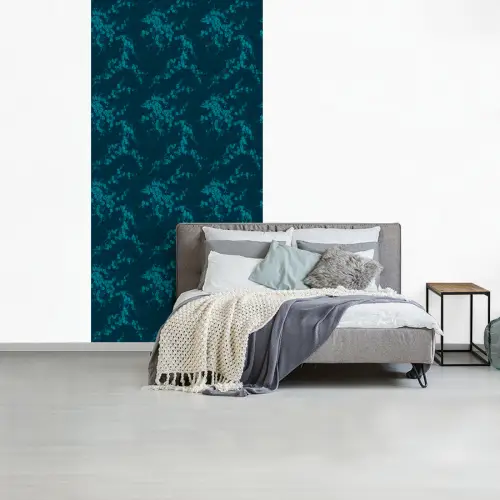 Bloesem - Blauw - Turquoise fotobehang vinyl groot 64 -slaapkamer