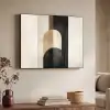 Geometrische - Vormen - Wit Textielframe zwart klein -sfeer3