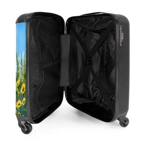 Willem wasbeer Koffer - NBS - Handbagage middel -binnenkant