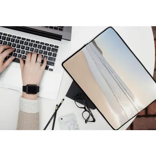 Zee - Zon - Zand laptophoes neopreen klein -bureau