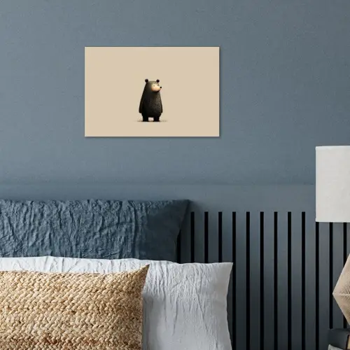 Beer - Donkerbruin - Minimalistisch poster papier klein -sfeer2