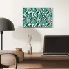 Dierenprint - Panter - Bladeren - Tropisch - Jungle aluminium wit klein -sfeer5