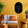 Quotes - Wat je allemaal met me doet - Spreuken Wandcirkel Ovaal Forex klein -sfeer4