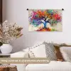 Levensboom - Natuur - Kleurrijk - Boom Wandkleed katoen klein -sfeer1