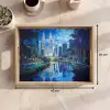 Stad Kuala Lumpur - Skyline - Wolkenkrabbers - Water Dienblad Rechthoek middel -USP_Formaat