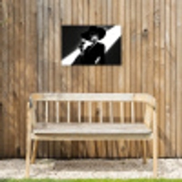Vrouw - Wijn - Chic Tuinposter op houten frame 2 cm dik klein -sfeer4