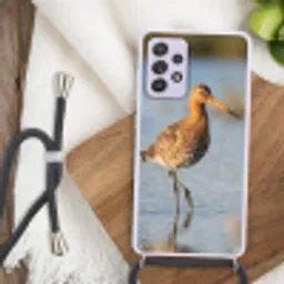 Vogel - Steltloper - Water - Natuur Hoesje Samsung Galaxy A52 5G met koord klein -sfeer4