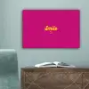 Smile - Stippen - Geel - Smiley - Roze canvas 2cm klein -sfeer4
