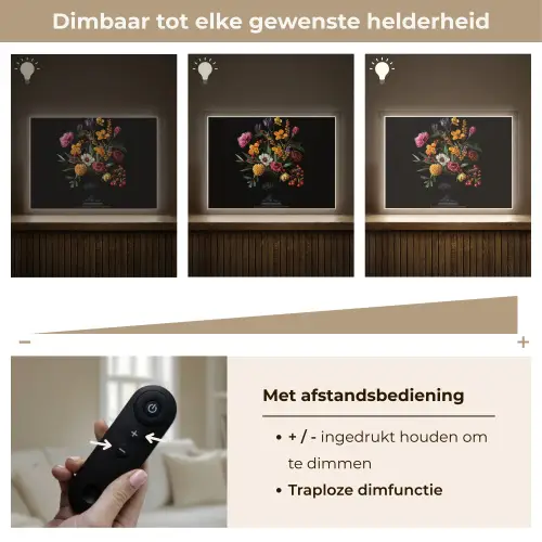 Sierlijk - Boeket - Bladeren Light Box met batterij (Wandlamp) middel -USP_dimbaarNL
