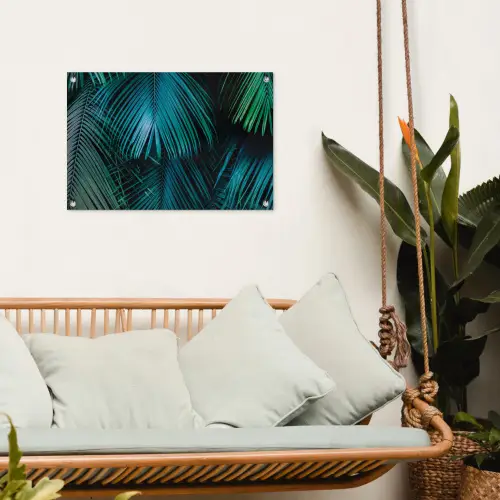Bladeren - Tropisch - Jungle -  Natuur tuinposter los doek klein -sfeer7