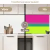 Strepen - Modern - Kleurrijk keuken achterwand 2 middel -voor-na2_NL