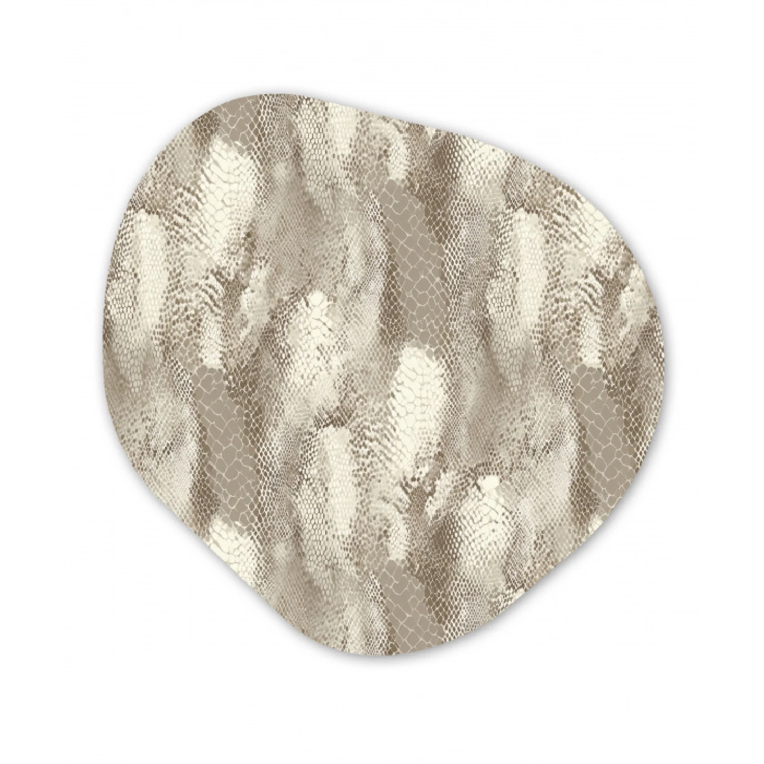 Slang - Textuur - Zand Wandcirkel Organisch Aluminium middel 851 -3d