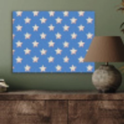 Sterren - Patroon - Blauw PET vilt klein 837 -sfeer2