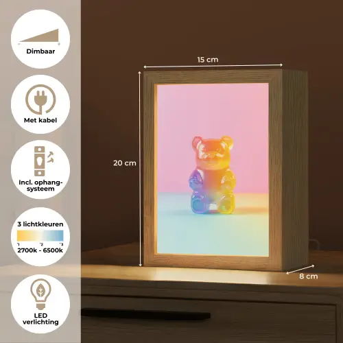 Pastel - Snoep Light Box met kabel (Tafellamp) klein -USP_NL
