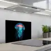 Kwal - Tentakels - Blauw - Licht keuken achterwand spatscherm klein -3d_schuin