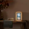 Doorkijk - Winter - Landschap - Huisje - Bergen Light Box met kabel (Tafellamp) klein -sfeer4