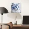 Kat - Patroon - Blauw aluminium wit klein -sfeer5