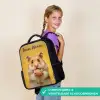 Hamster - Walnoot - Dier Rugzak - Zwart middel -sfeer6_NL