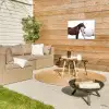 Paard - Modern - Balans Tuinposter op houten frame 2 cm dik klein -sfeer2