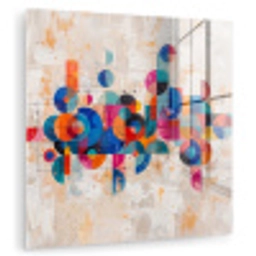 Kunst - Geometrisch - Abstract - Kleurrijk plexiglas 5mm klein -zzzproduct_nieuw