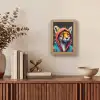 Graffiti - Vos - Jas - Pop art - Dieren Light Box met kabel (Tafellamp) klein -sfeer2