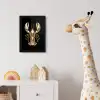 Kreeft - Goud - Textuur - Zwart fotolijst zwart zonder passe partout klein -usfeer4_kinderkamer