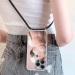 Kaketoe - Portret - Roze Hoesje iPhone 16 Pro Max met koord klein -sfeer5