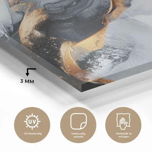 Kunst - Goud - Luxe - Abstract - Modern plexiglas 5mm klein -sfeer2