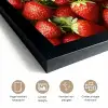 Aardbei - Fruit - Rood fotolijst zwart zonder passe partout klein -sfeer2