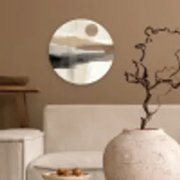 Minimalistisch - Landschap - Dimensie Wandcirkel kunststof plaat 5mm dik klein -sfeer1