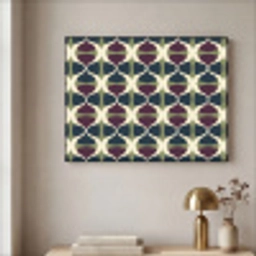 Abstract - Retro - Kleurrijk Textielframe zwart klein 947 -sfeer2