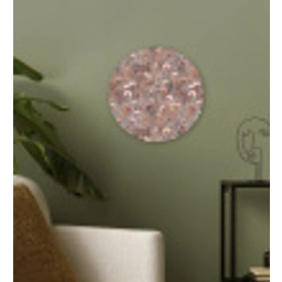 Bloemen - Wild - Pastel Wandcirkel kunststof plaat 5mm dik klein 188 -sfeer3