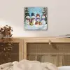 Vrolijk -  Sneeuw - Kleurrijk plexiglas 5mm klein -sfeer4
