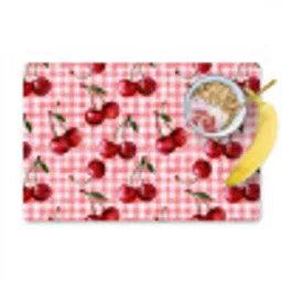 Kersen - Blokken - Rood Placemat vinyl groot 368 -zzzproduct_Kitchenyeah-website