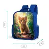 Kees kitten Kinderrugzak - Blauw middel -productfoto_formaten