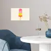 Waterijsje - Retro - Stokje - Roze poster papier klein -sfeer3