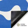 Vormen - Abstract - Blauw - Golven Deurmat klein -antislip_NL