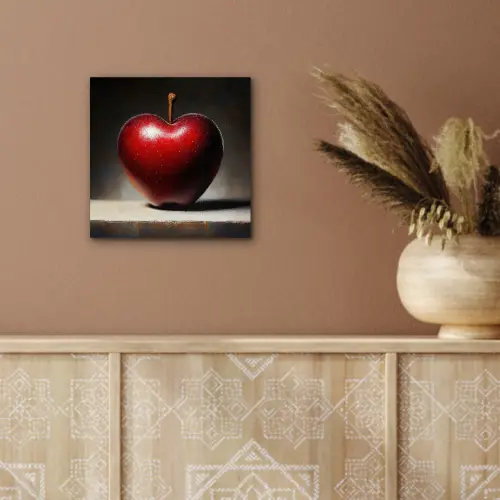 Apple - Hart - Rood aluminium wit klein -sfeer4